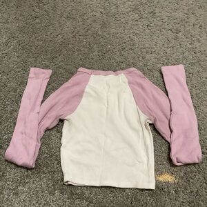 raglan long sleeve crop top